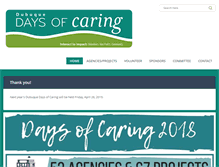 Tablet Screenshot of dbqdaysofcaring.org